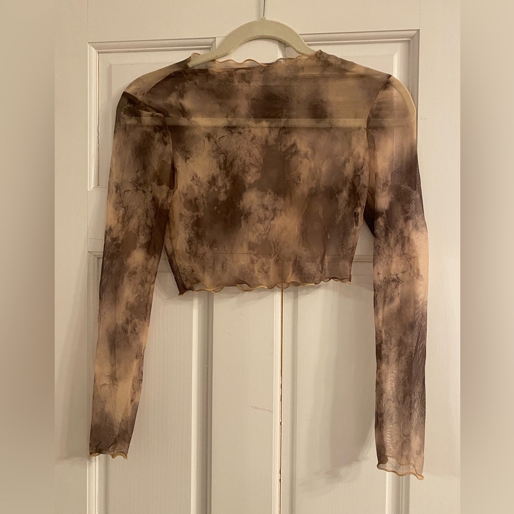 Tie dye mesh top